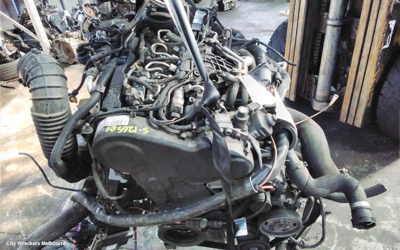 AUDI Q5 ENGINE, DIESEL, 2.0, TURBO, 8R, CGLB CODE, 03/2009 - 10/2012