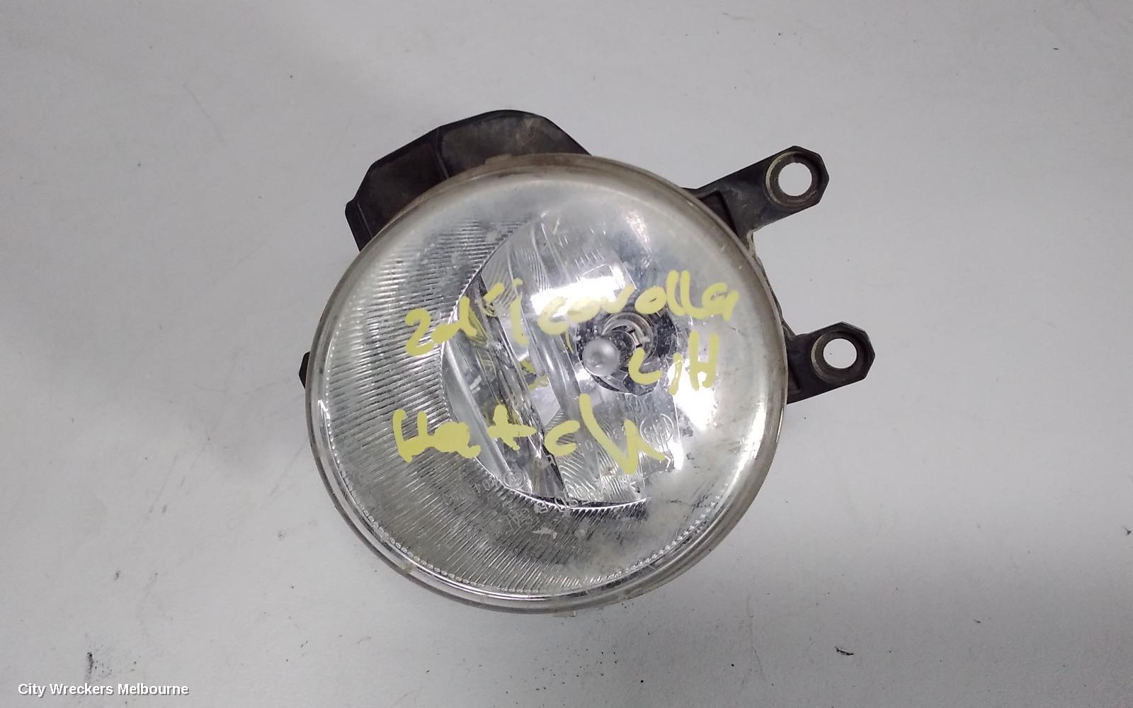 TOYOTA COROLLA LEFT INDICATOR/FOG/SIDE, BUMPER FOGLAMP, ZRE152R, HATCH, 11/2009 - 09/2012