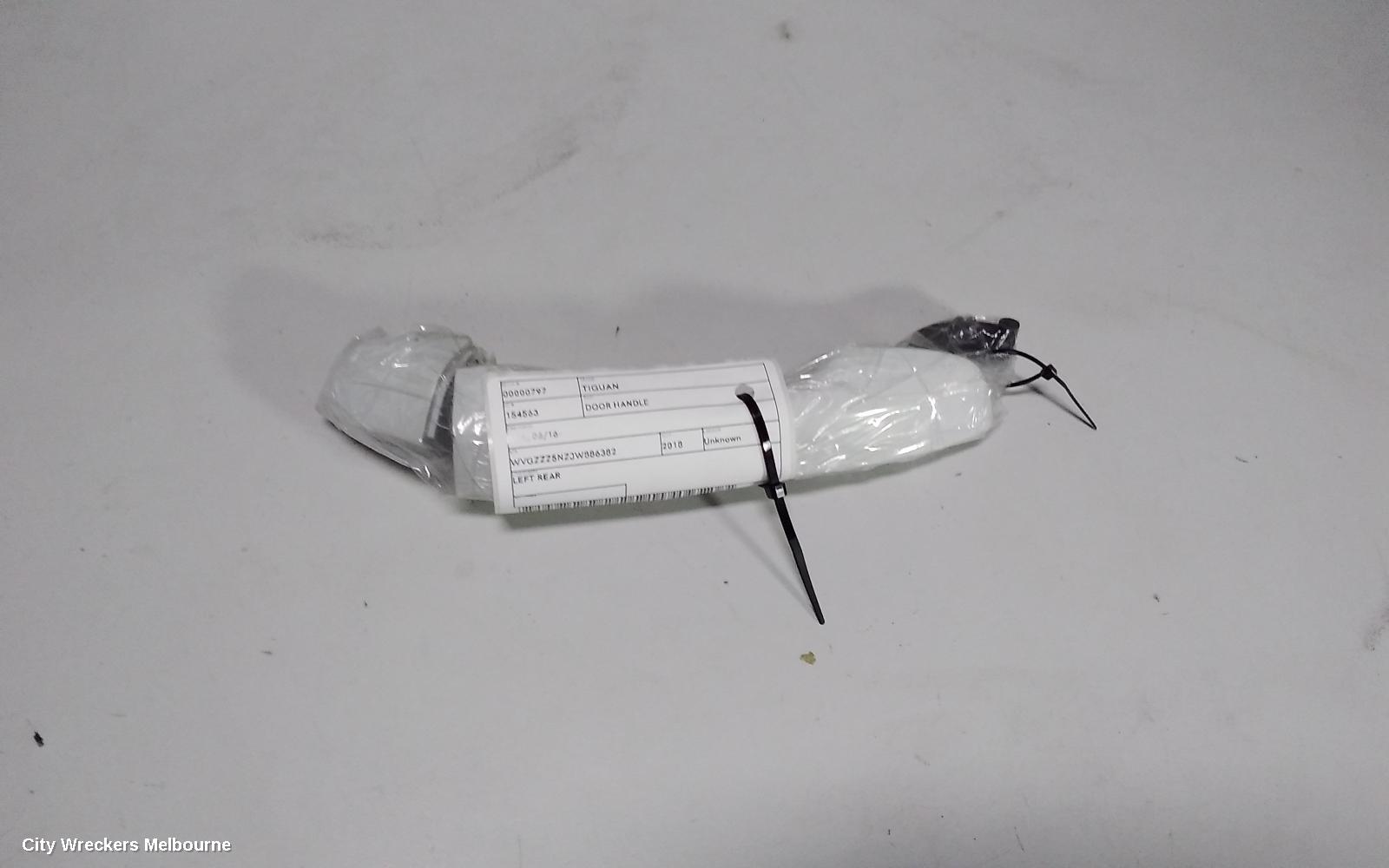 VOLKSWAGEN TIGUAN DOOR HANDLE, LH REAR, OUTER, 5NA, 06/2016 ONWARDS