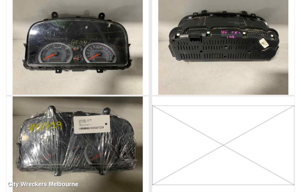 FORD FALCON INSTRUMENT CLUSTER, BF, XR, 10/2005 - 03/2008