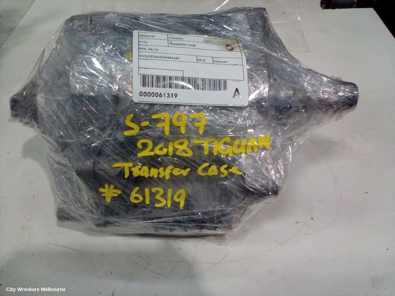 VOLKSWAGEN TIGUAN TRANSFER CASE, AUTO, PETROL, 2.0, DQ500, 7 SPEED, 5NA, 06/2016 ONWARDS