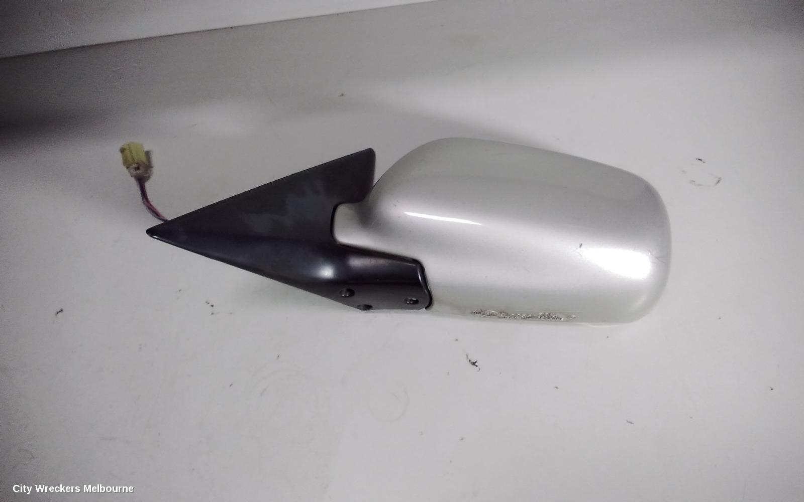 SUBARU LIBERTY LEFT DOOR MIRROR, 3RD GEN, COLOUR CODED, OEW 5092, 10/1998 - 06/2002