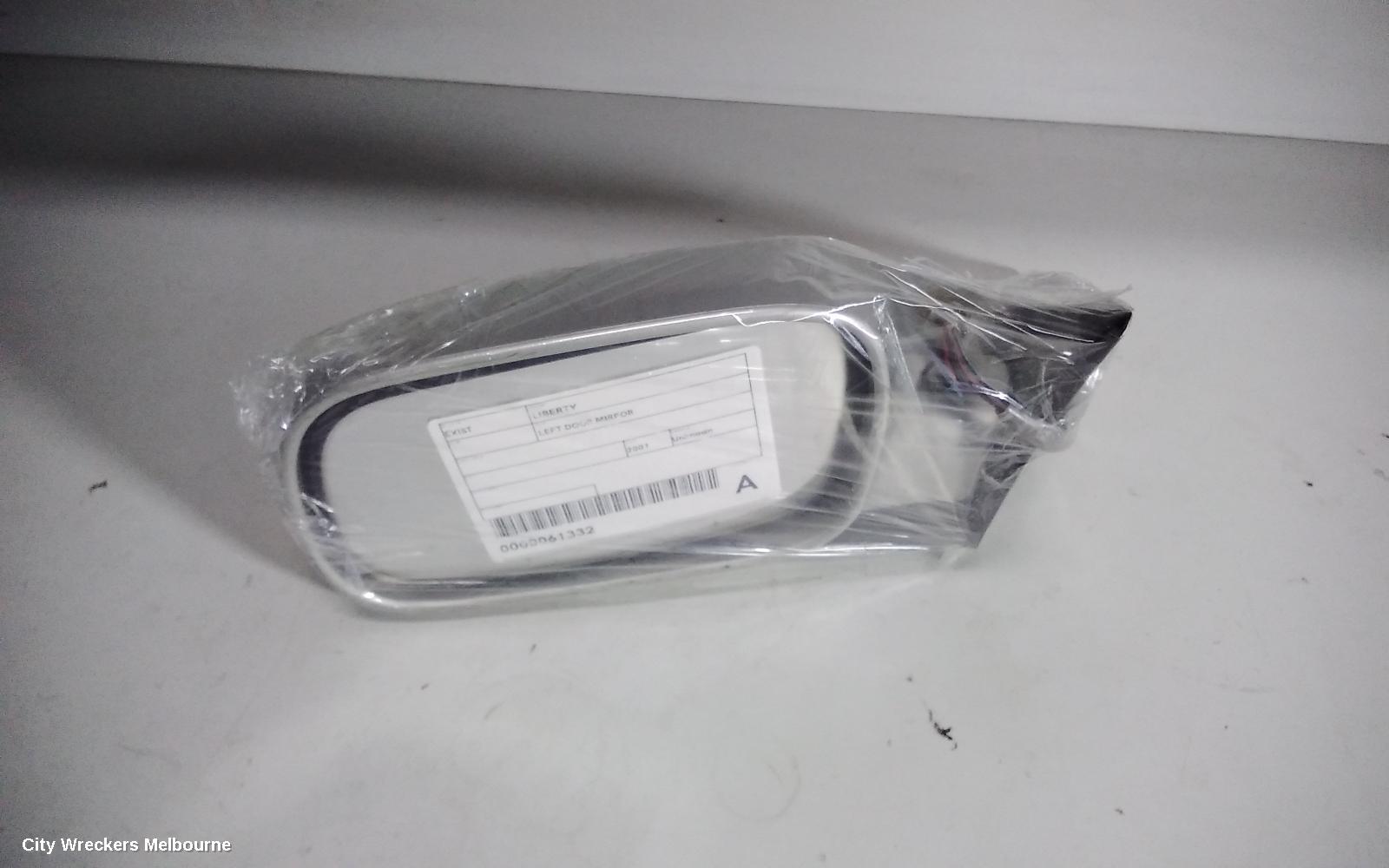 SUBARU LIBERTY LEFT DOOR MIRROR, 3RD GEN, COLOUR CODED, OEW 5092, 10/1998 - 06/2002