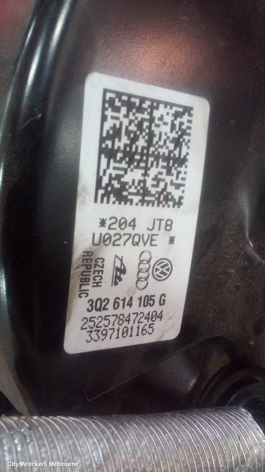VOLKSWAGEN TIGUAN BRAKE BOOSTER, PETROL, 2.0, TURBO, 5NA, 06/2016 ONWARDS