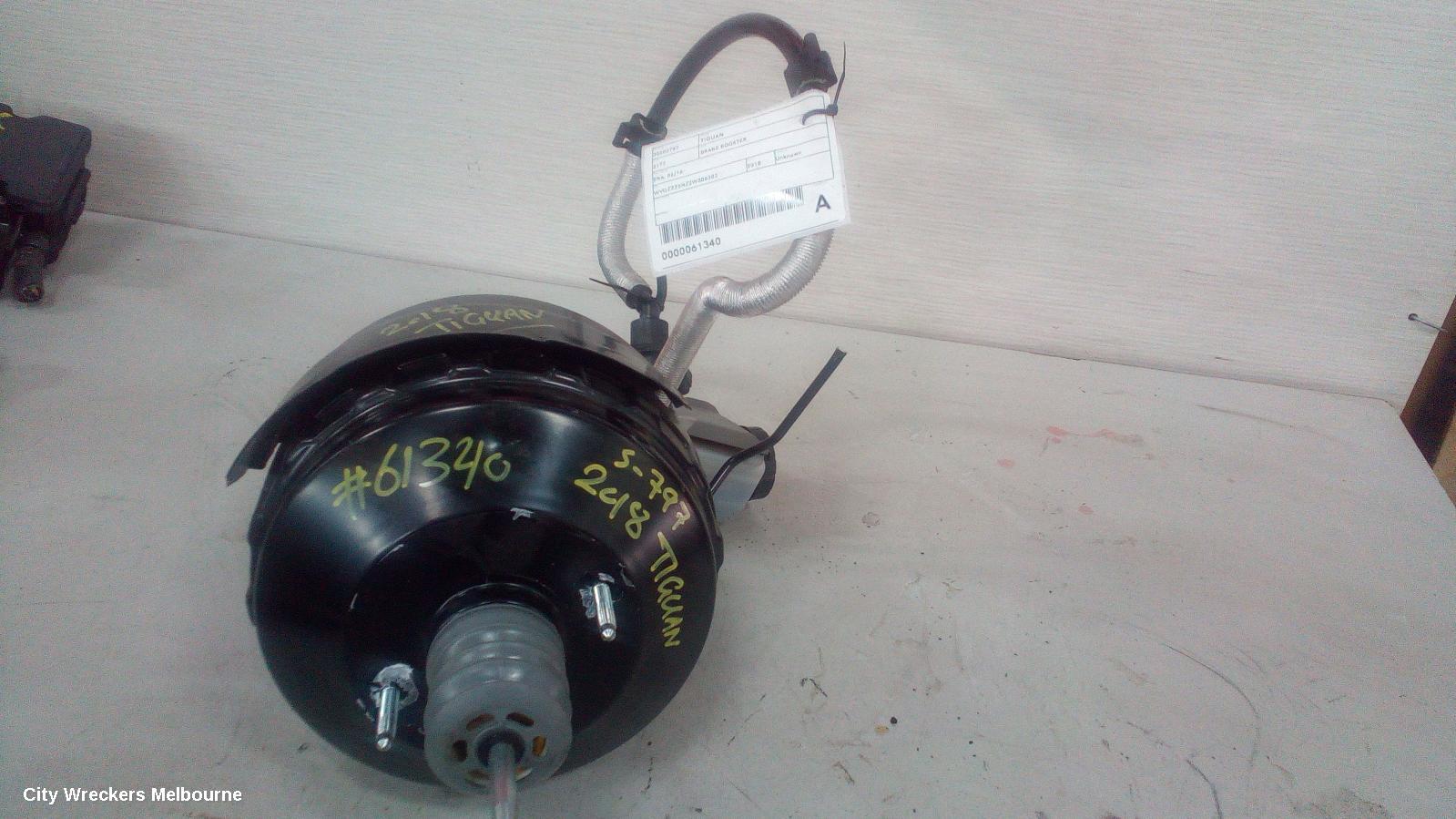 VOLKSWAGEN TIGUAN BRAKE BOOSTER, PETROL, 2.0, TURBO, 5NA, 06/2016 ONWARDS