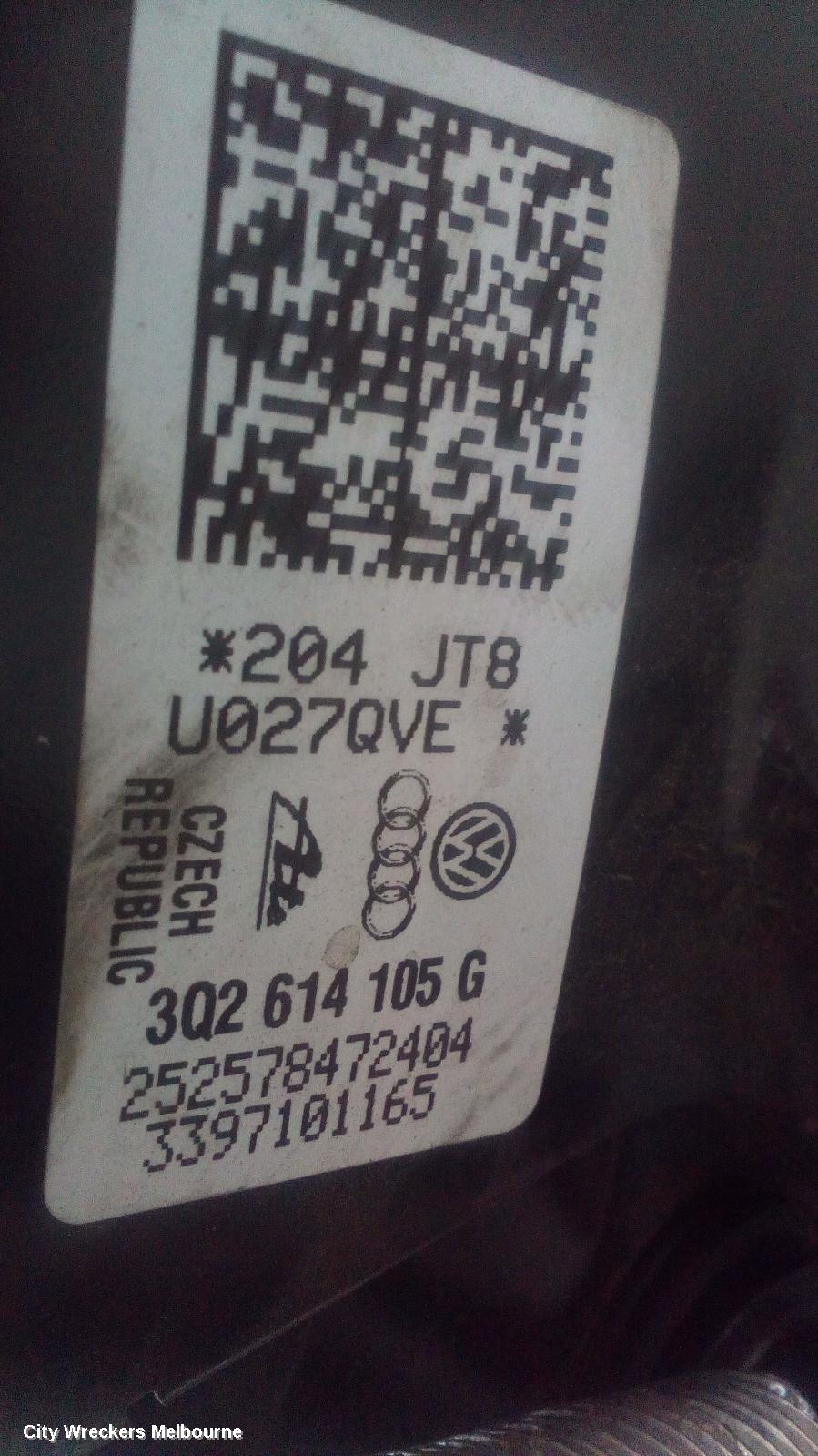 VOLKSWAGEN TIGUAN BRAKE BOOSTER, PETROL, 2.0, TURBO, 5NA, 06/2016 ONWARDS