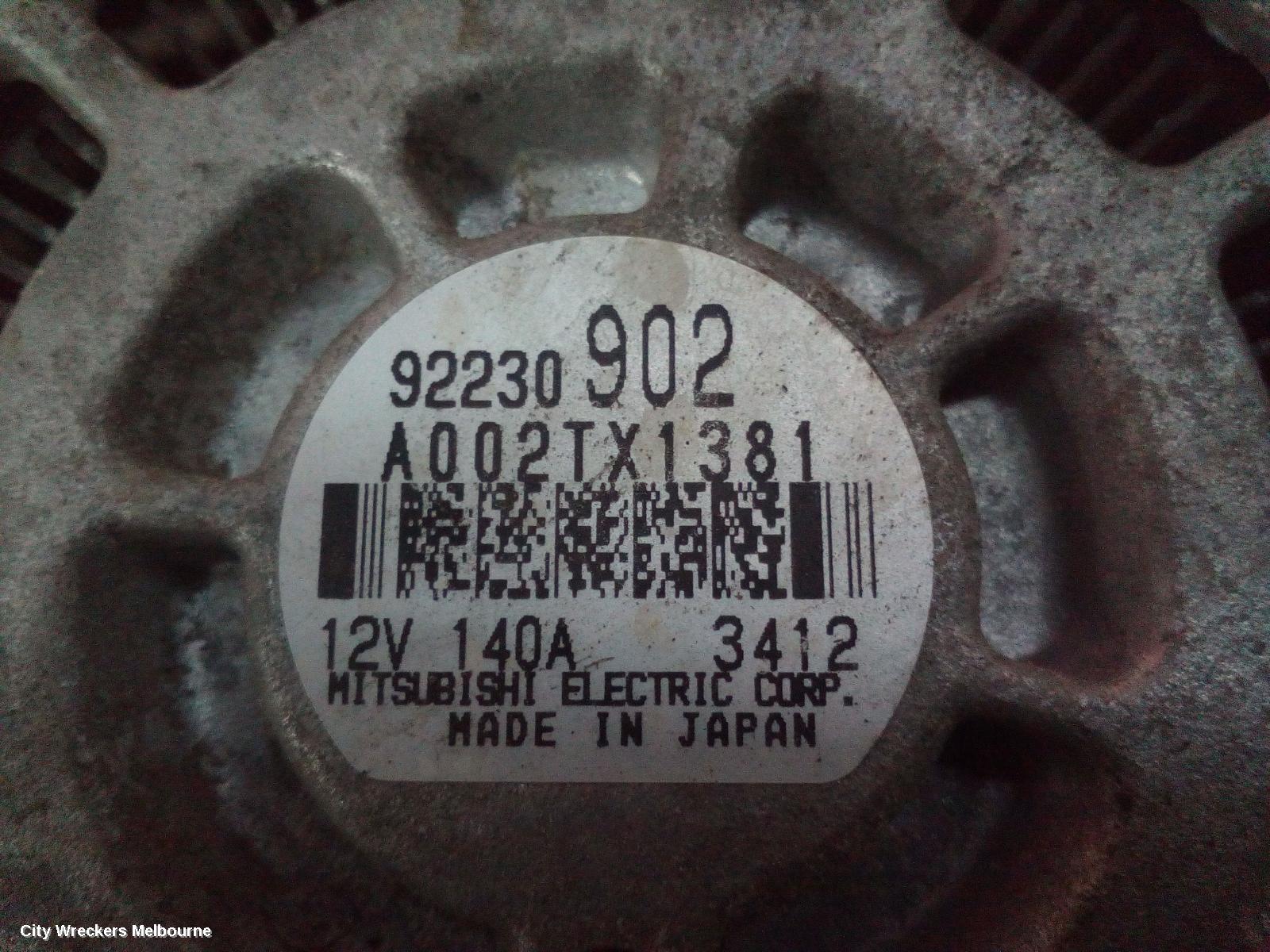 HOLDEN COMMODORE ALTERNATOR, 3.0, LFW, VF, 05/2013 - 12/2017