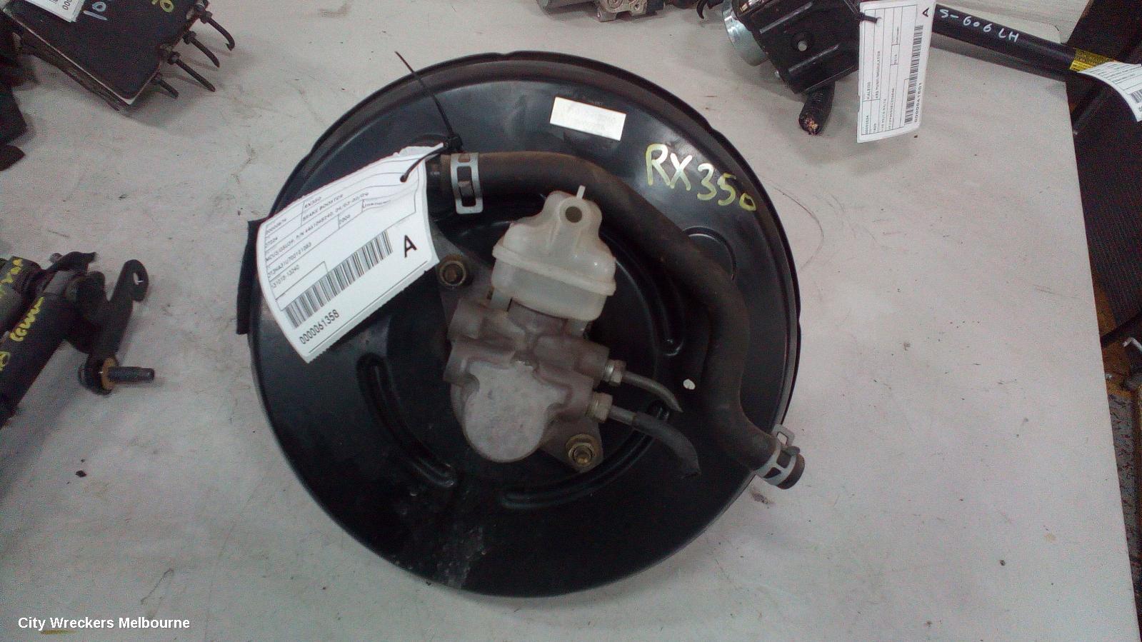 LEXUS RX SERIES BRAKE BOOSTER, PETROL, 3.3, 3MZ, MCU3#, RX330, 04/2003 - 11/2005