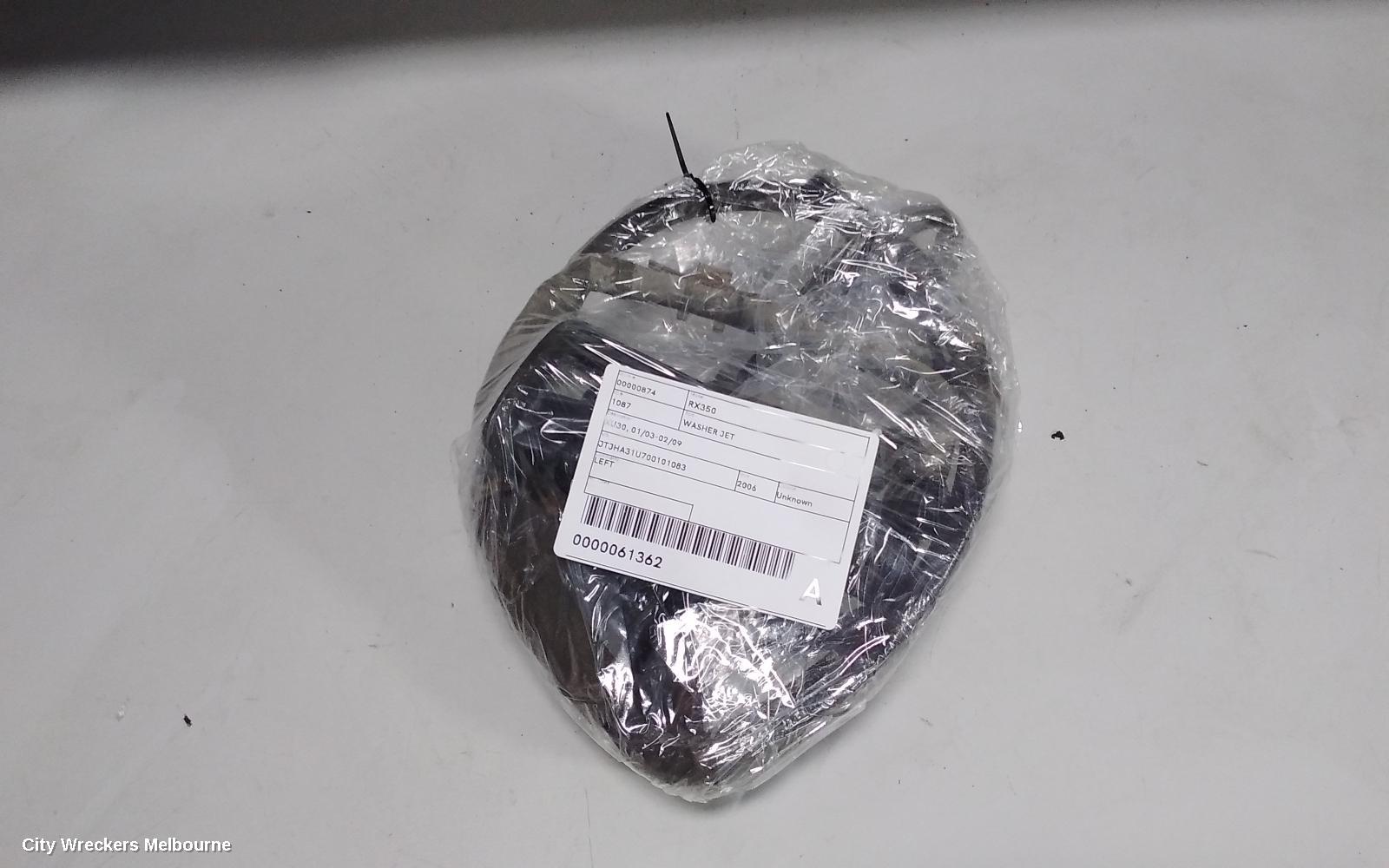 LEXUS RX SERIES WASHER JET, XU30, 01/2003 - 02/2009