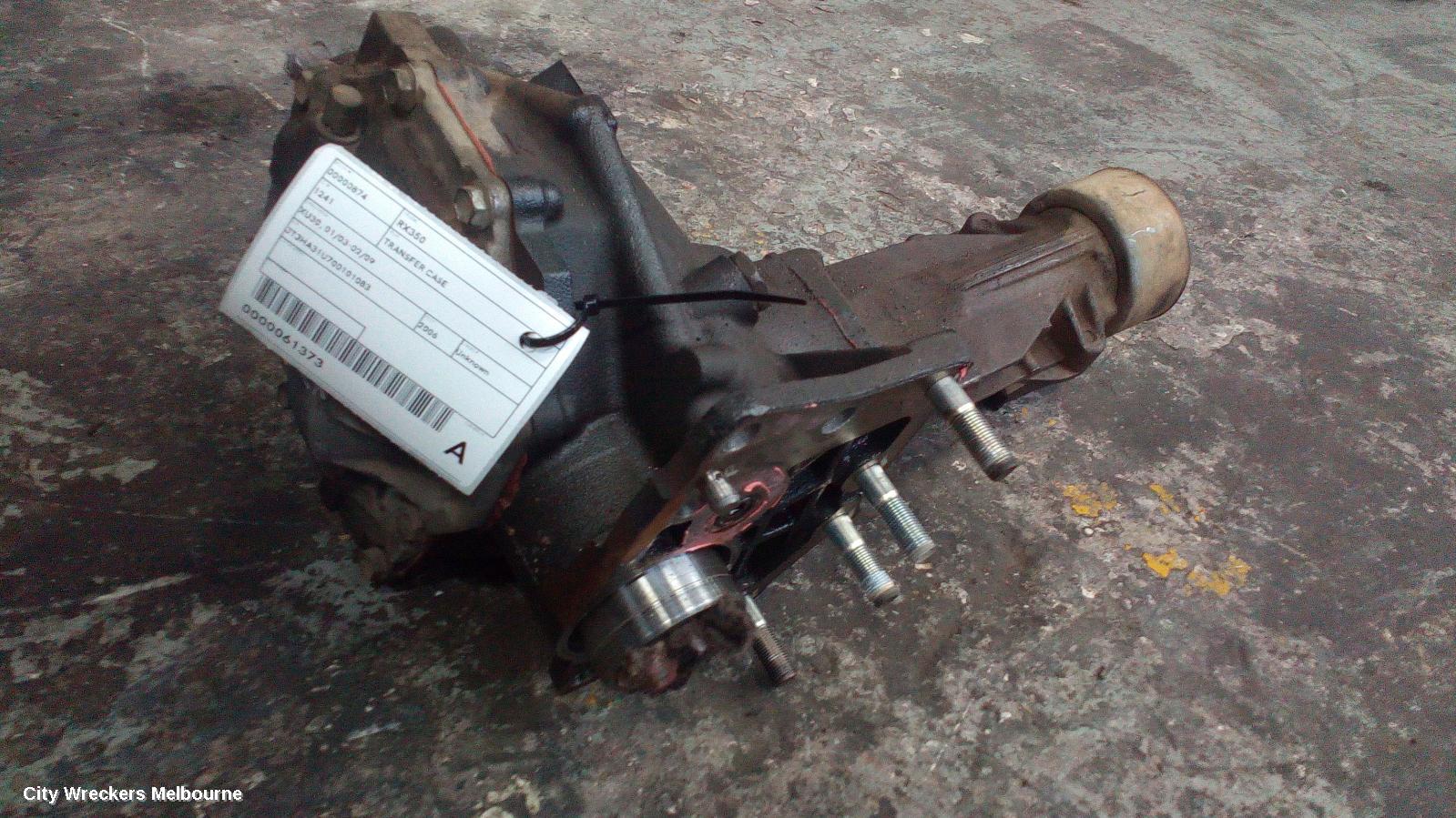 LEXUS RX SERIES TRANSFER CASE, XU30, 01/2003 - 02/2009