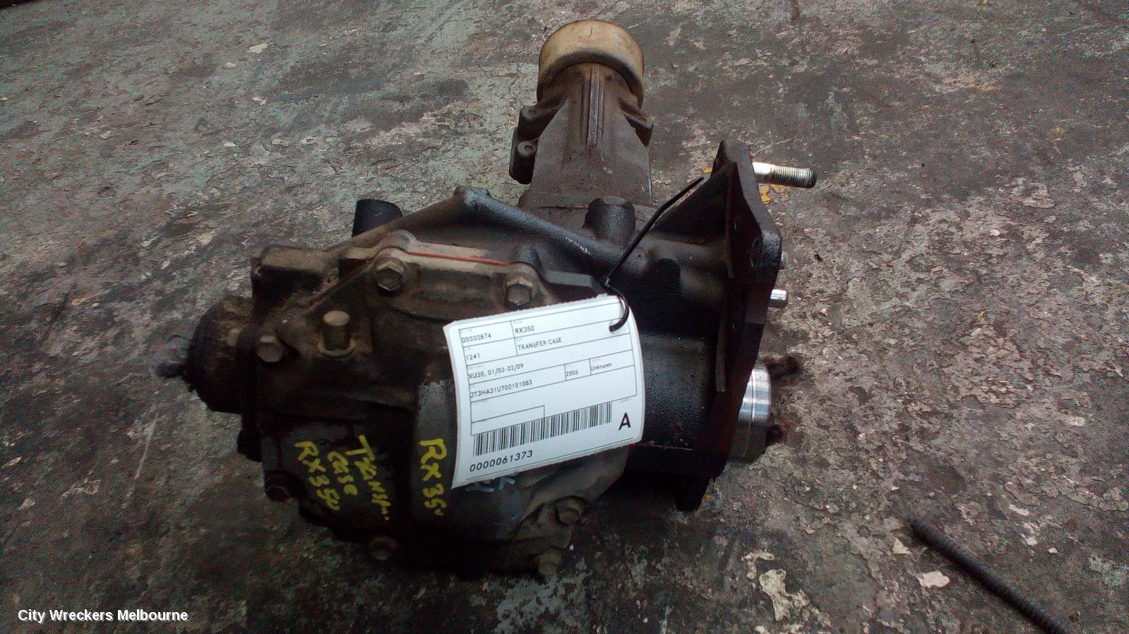 LEXUS RX SERIES TRANSFER CASE, XU30, 01/2003 - 02/2009