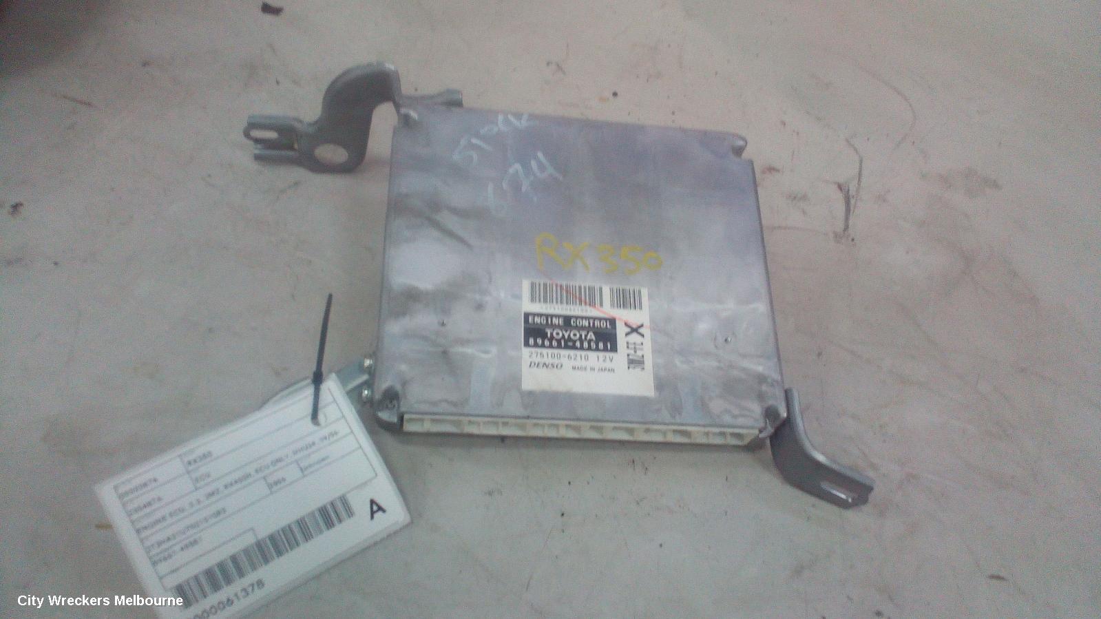 LEXUS RX SERIES ECU, ENGINE ECU, 3.3, 3MZ, PETROL, RX330, ECU ONLY, MCU3#, 04/2003 - 11/2005