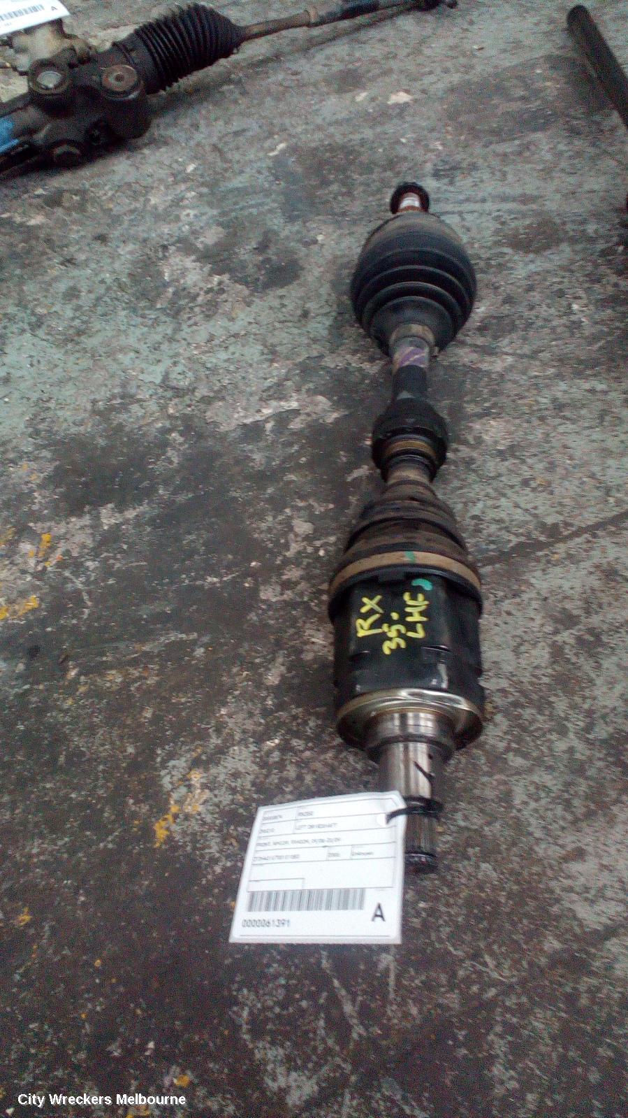 LEXUS RX SERIES LEFT DRIVESHAFT, FRONT, MCU3#, RX330, 04/2003 - 11/2005
