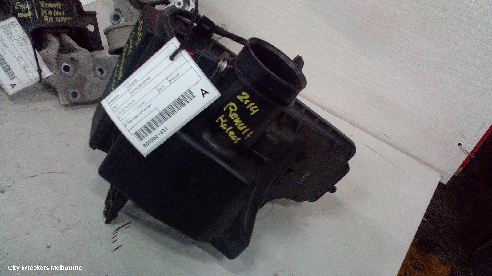 RENAULT KALEOS AIR FLOW METER, 2.5, PETROL, H45, 09/2013 - 04/2016