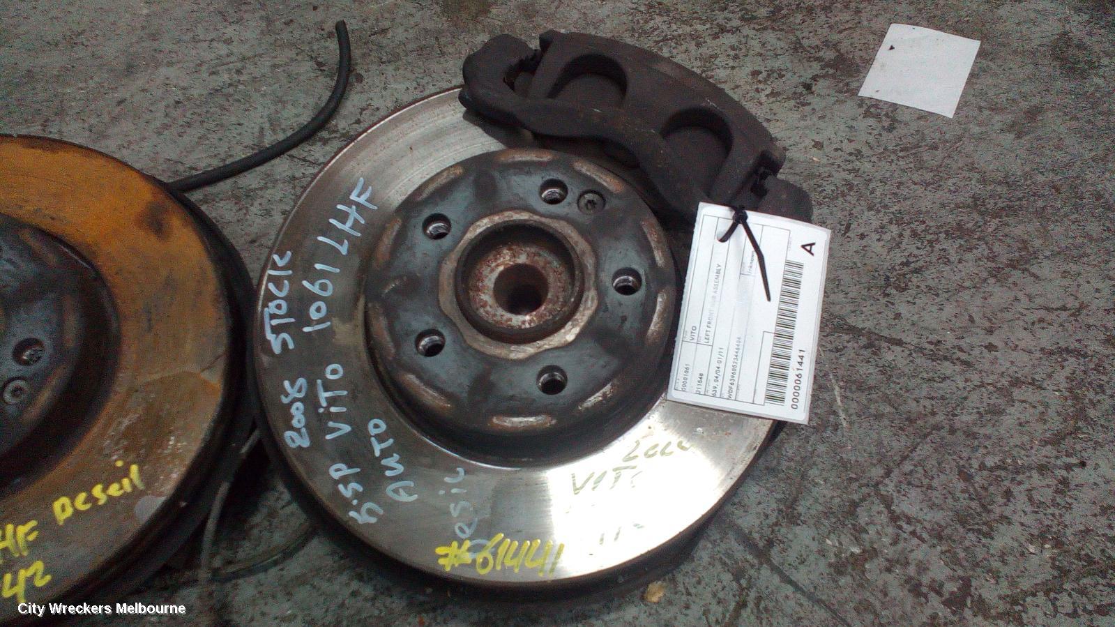 MERCEDES VITO LEFT FRONT HUB ASSEMBLY, 639, 04/2004 - 01/2011