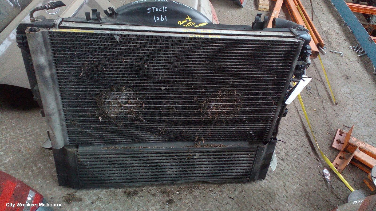 MERCEDES VITO INTERCOOLER, DIESEL, 2.1, 639, 01/2007 - 01/2011