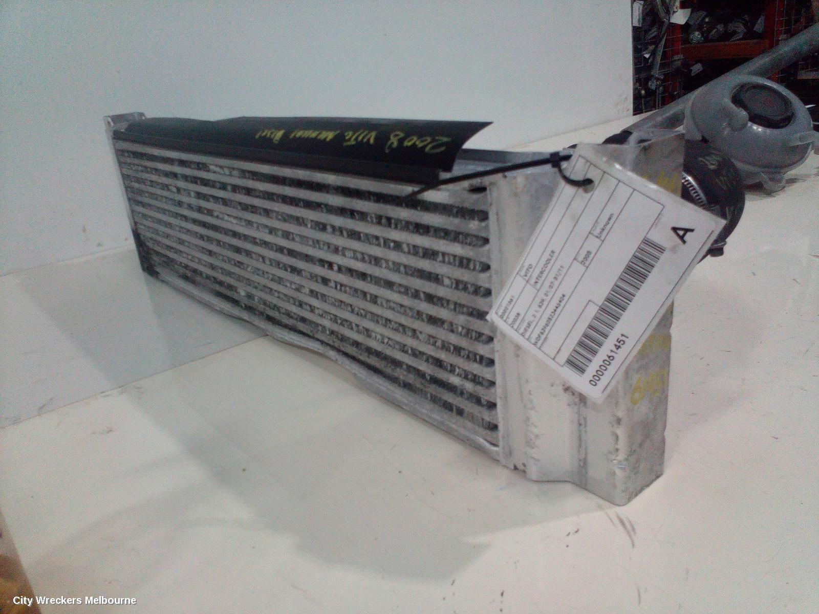 MERCEDES VITO INTERCOOLER, DIESEL, 2.1, 639, 01/2007 - 01/2011