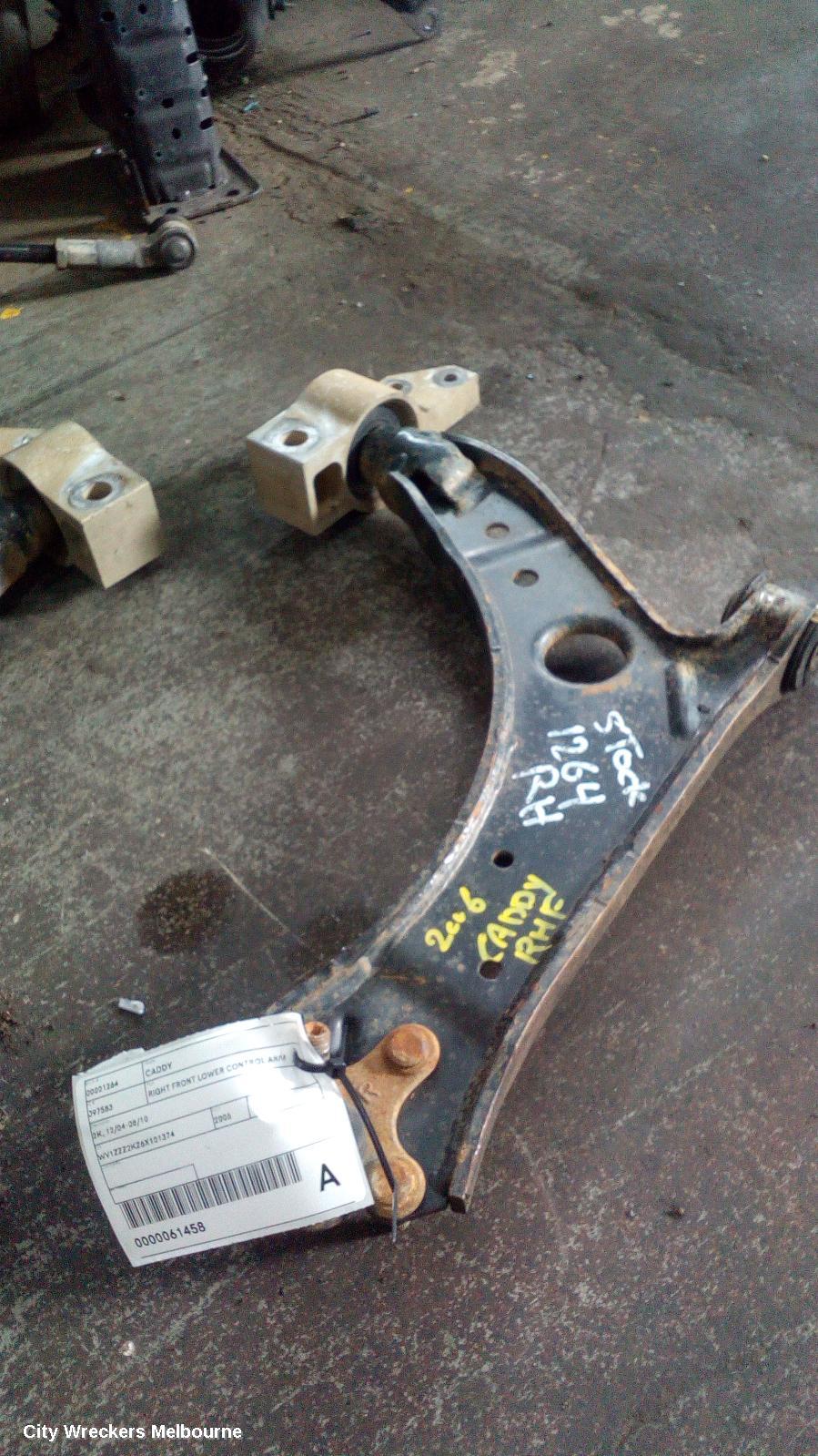 VOLKSWAGEN CADDY RIGHT FRONT LOWER CONTROL ARM, 2K, 12/2004 - 08/2010