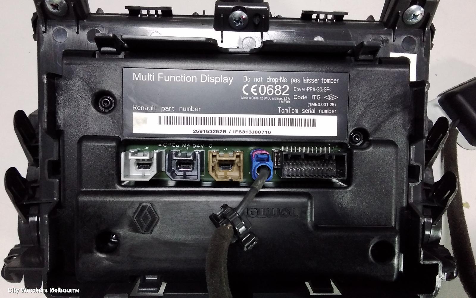 RENAULT KALEOS RADIO/CD/DVD/SAT/TV, SAT NAV, H45, 09/2008 - 04/2016
