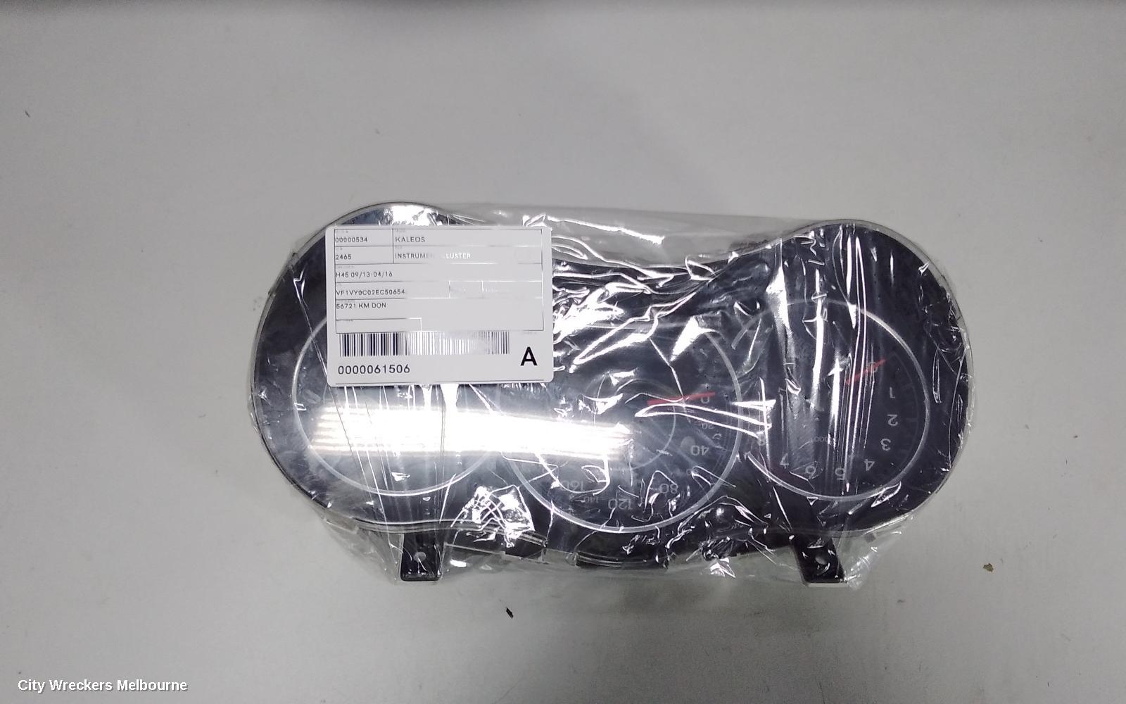 RENAULT KALEOS INSTRUMENT CLUSTER, H45, PETROL, 2.5, AUTO T/M, 09/2013 - 04/2016