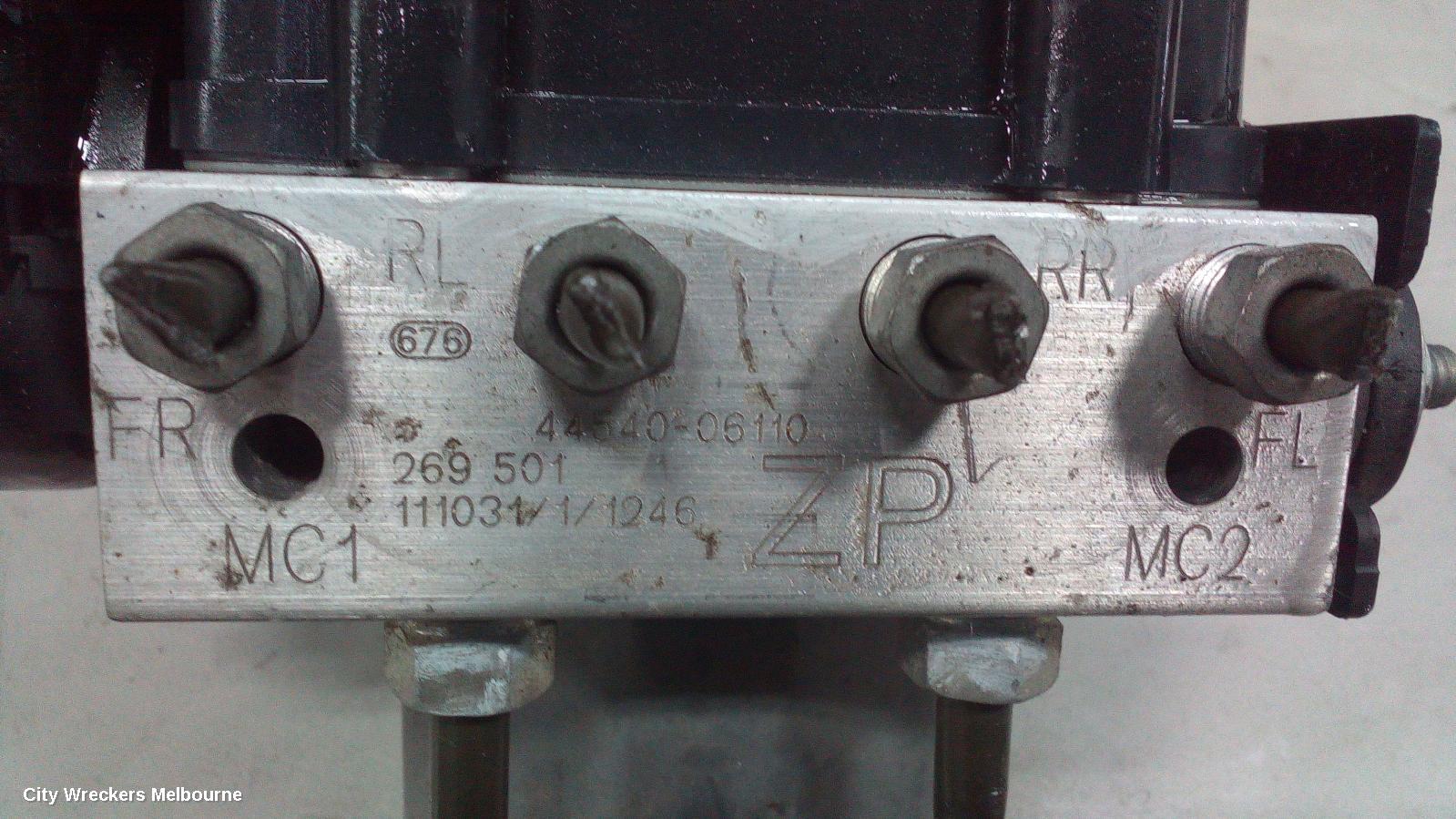 TOYOTA CAMRY ABS PUMP/MODULATOR, ASV50, STANDARD (NON HYBRID), P/N 4454006110, 12/2011 - 05/2015