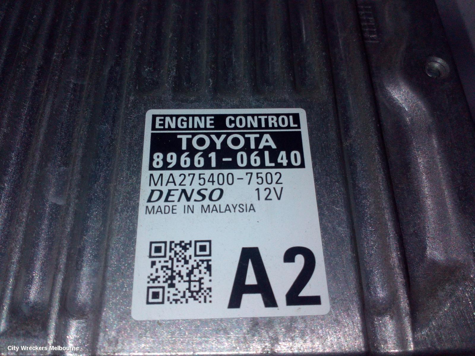 TOYOTA CAMRY ECU, ENGINE ECU, ASV50, 2.5, 2AR-FE, ECU ONLY, 12/2011 - 10/2017