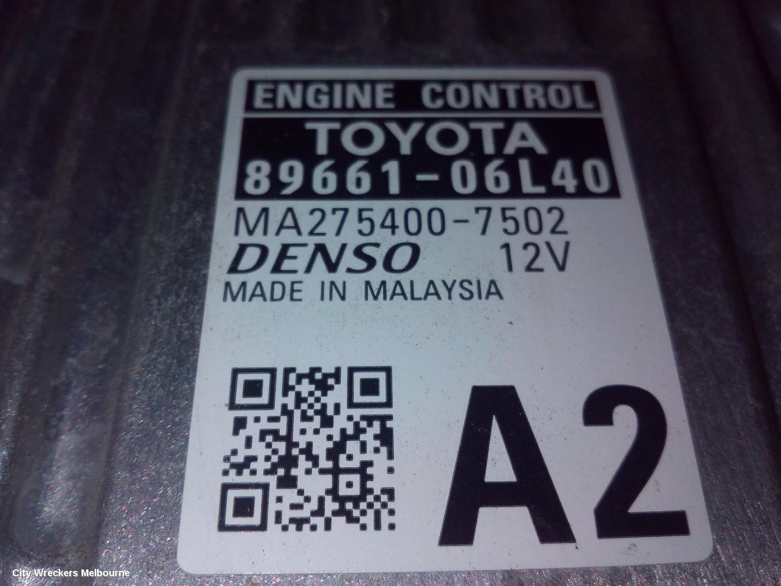 TOYOTA CAMRY ECU, ENGINE ECU, ASV50, 2.5, 2AR-FE, ECU ONLY, 12/2011 - 10/2017