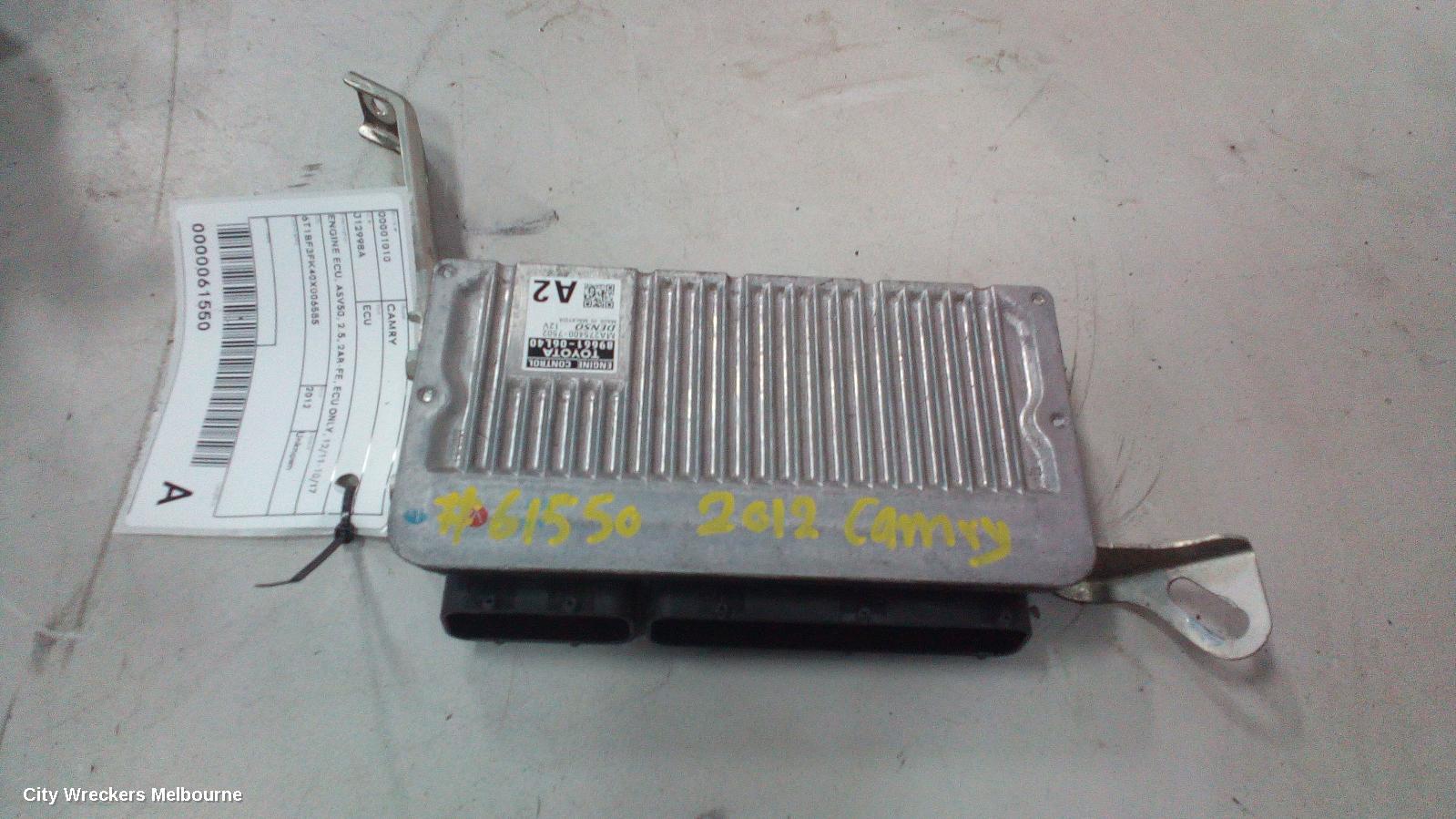 TOYOTA CAMRY ECU, ENGINE ECU, ASV50, 2.5, 2AR-FE, ECU ONLY, 12/2011 - 10/2017