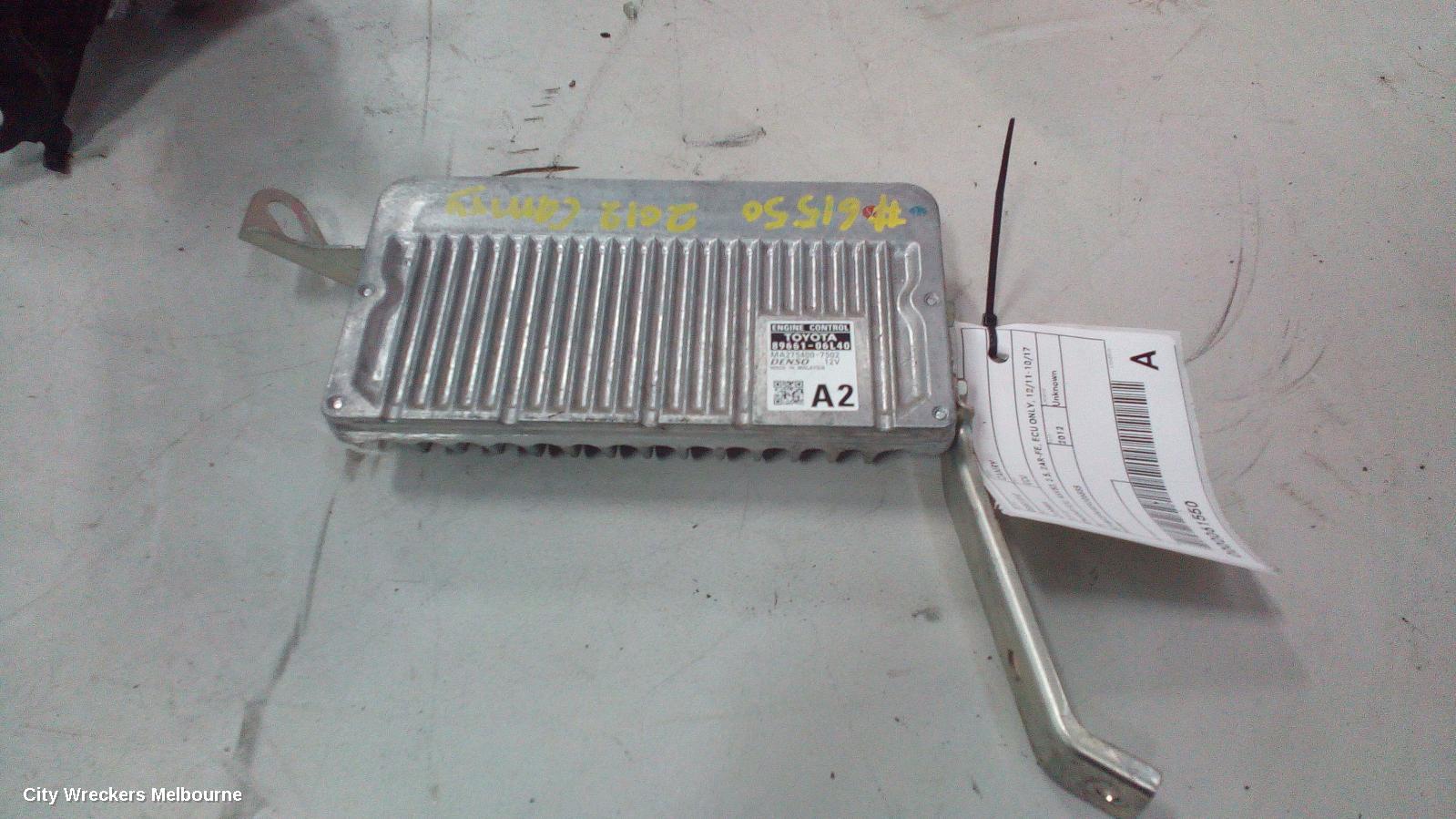 TOYOTA CAMRY ECU, ENGINE ECU, ASV50, 2.5, 2AR-FE, ECU ONLY, 12/2011 - 10/2017
