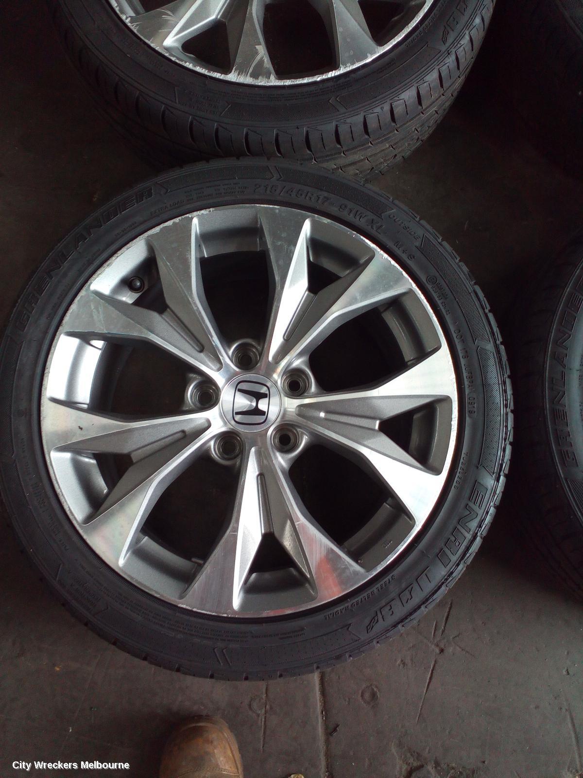 HONDA CIVIC WHEEL MAG, FACTORY, 17X7IN, VTI-L/VTI-LX, 10TH GEN, 05/2016 ONWARDS