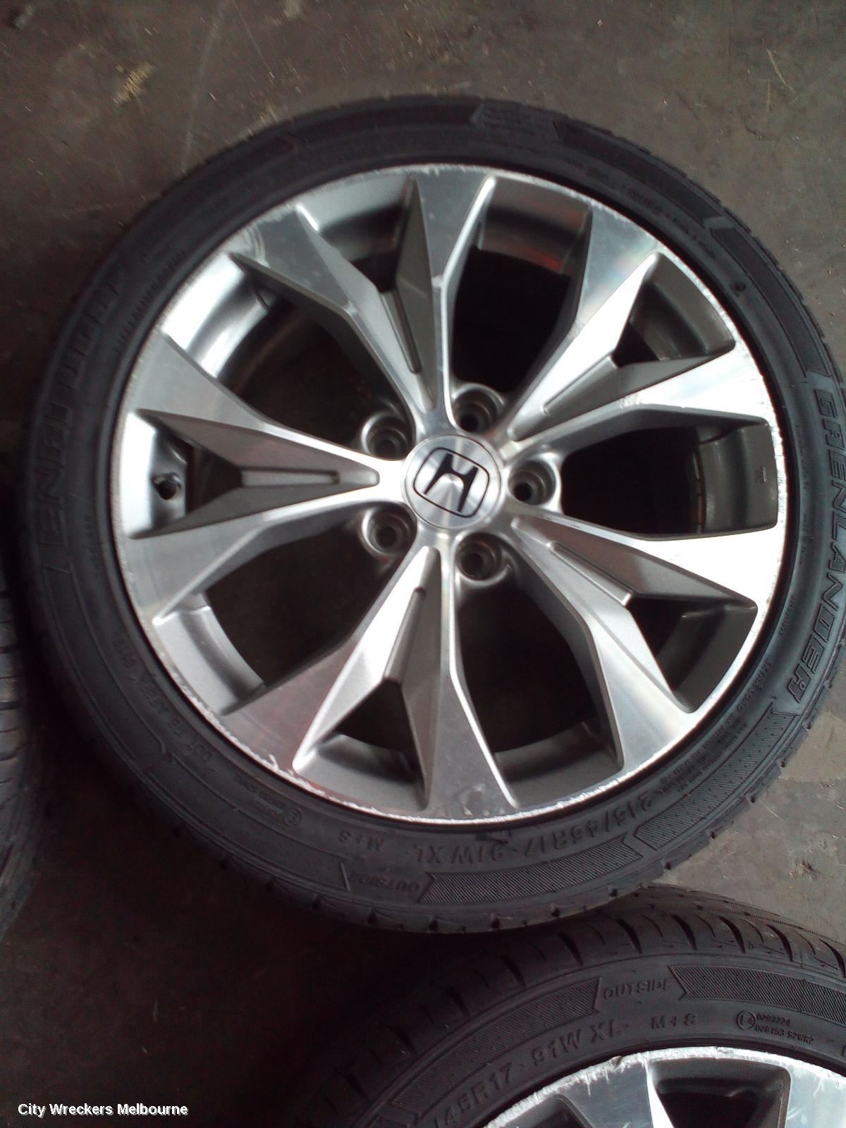 HONDA CIVIC WHEEL MAG, FACTORY, 17X7IN, VTI-L/VTI-LX, 10TH GEN, 05/2016 ONWARDS