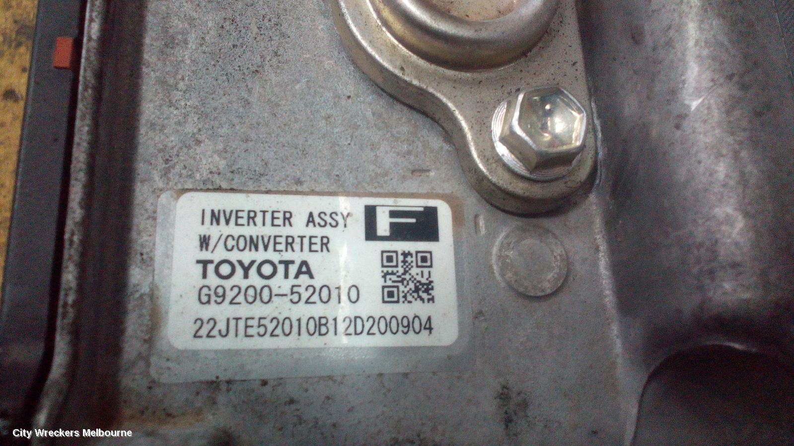 TOYOTA PRIUS INVERTER, NHP10R, HYBRID INVERTER, 12/2011 ONWARDS