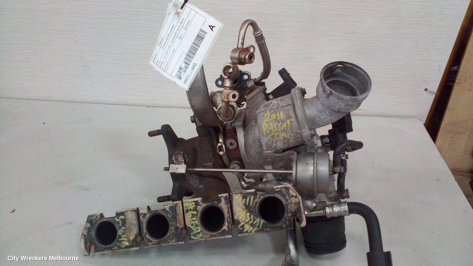 VOLKSWAGEN PASSAT TURBO SUPERCHARGER, PETROL, 1.8, CDAA CODE, 3C/MK6 B7, 02/2010 - 05/2015