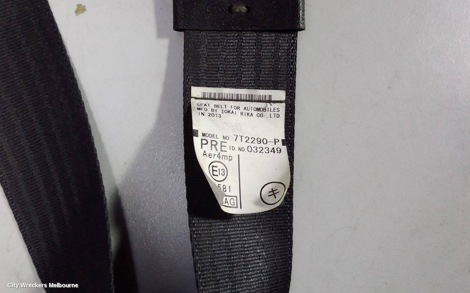 TOYOTA KLUGER SEATBELT/STALK, LH FRONT, SEAT BELT ONLY, GSU40-GSU45, 07/2010 - 02/2014