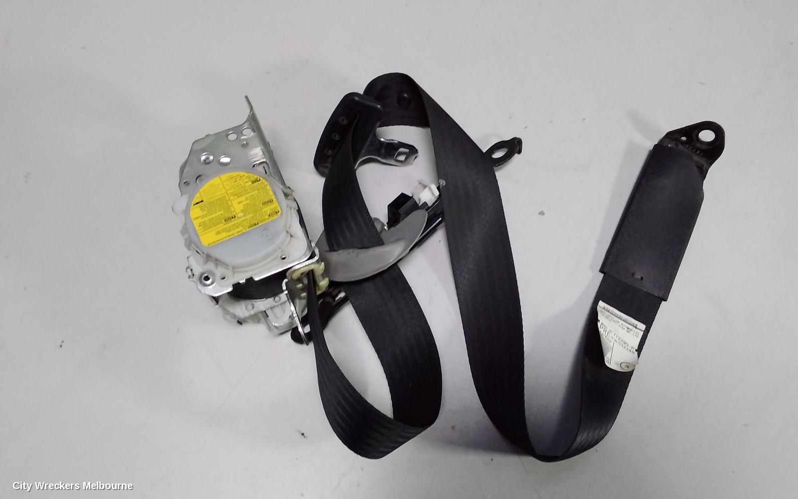 TOYOTA KLUGER SEATBELT/STALK, LH FRONT, SEAT BELT ONLY, GSU40-GSU45, 07/2010 - 02/2014