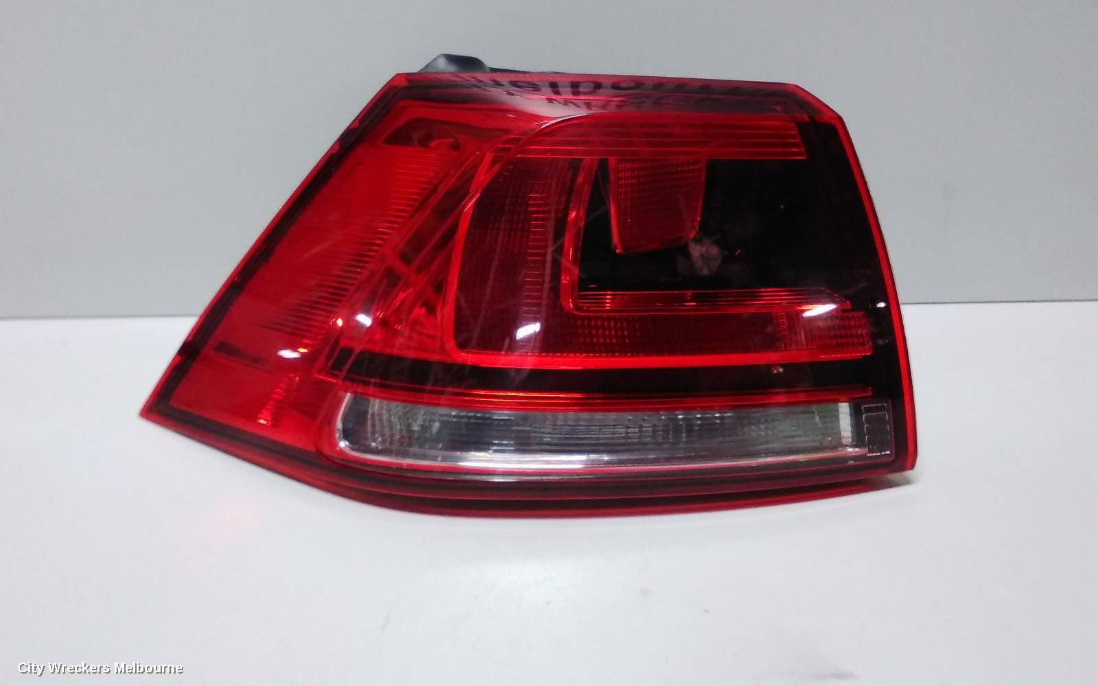 VOLKSWAGEN GOLF LEFT TAILLIGHT, GEN 7, HATCH, STANDARD, NON LED TYPE, 03/2013 - 03/2017