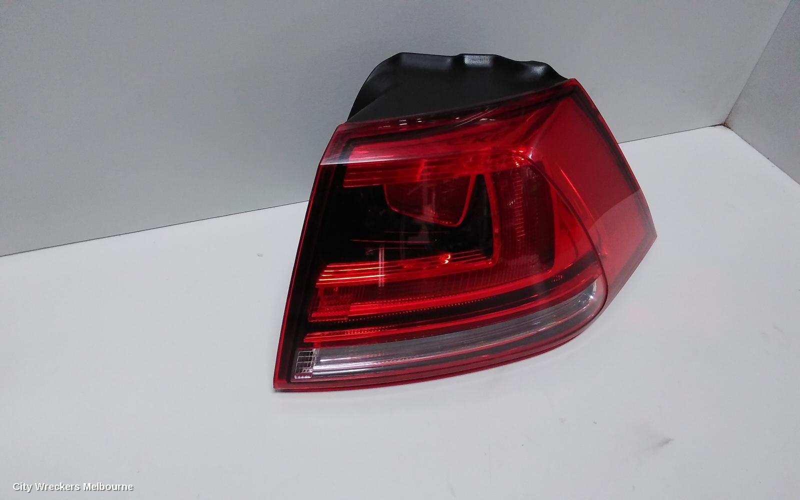 VOLKSWAGEN GOLF RIGHT TAILLIGHT, GEN 7, HATCH, STANDARD, NON LED TYPE, 03/2013 - 03/2017