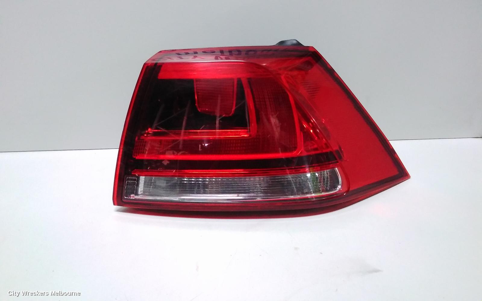 VOLKSWAGEN GOLF RIGHT TAILLIGHT, GEN 7, HATCH, STANDARD, NON LED TYPE, 03/2013 - 03/2017