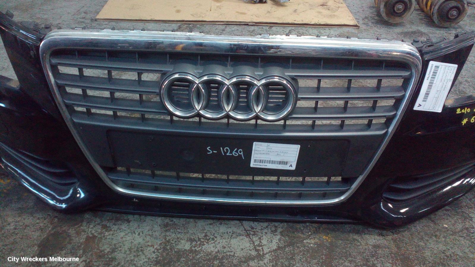 AUDI A4 GRILLE, RADIATOR GRILLE, B8 8K (A4), GREY, 02/2008 - 06/2012