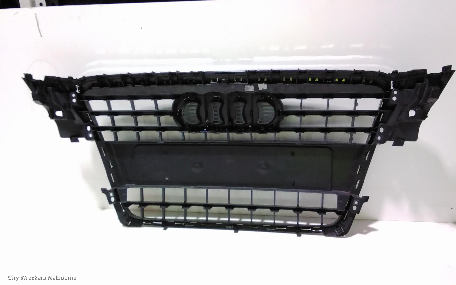 AUDI A4 GRILLE, RADIATOR GRILLE, B8 8K (A4), GREY, 02/2008 - 06/2012