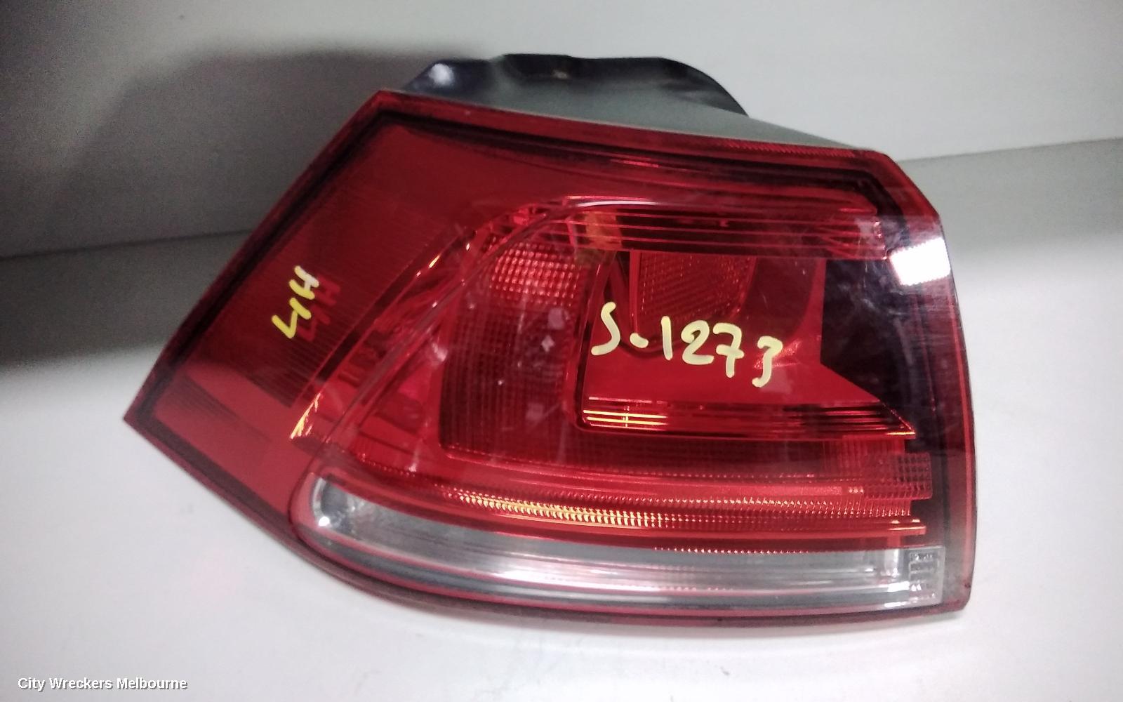 VOLKSWAGEN GOLF LEFT TAILLIGHT, GEN 7, HATCH, 03/2013 - 03/2017