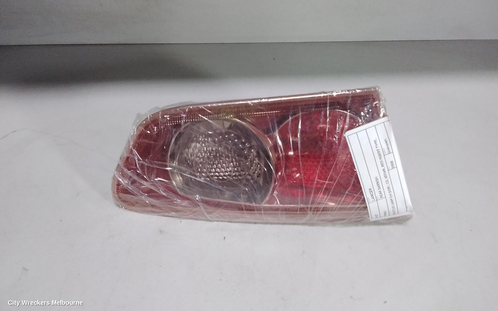 MITSUBISHI LANCER REAR GARNISH, BOOTLID LAMP (LH SIDE), CJ, SEDAN, RED INSERT TYPE, 07/2007 - 07/2009