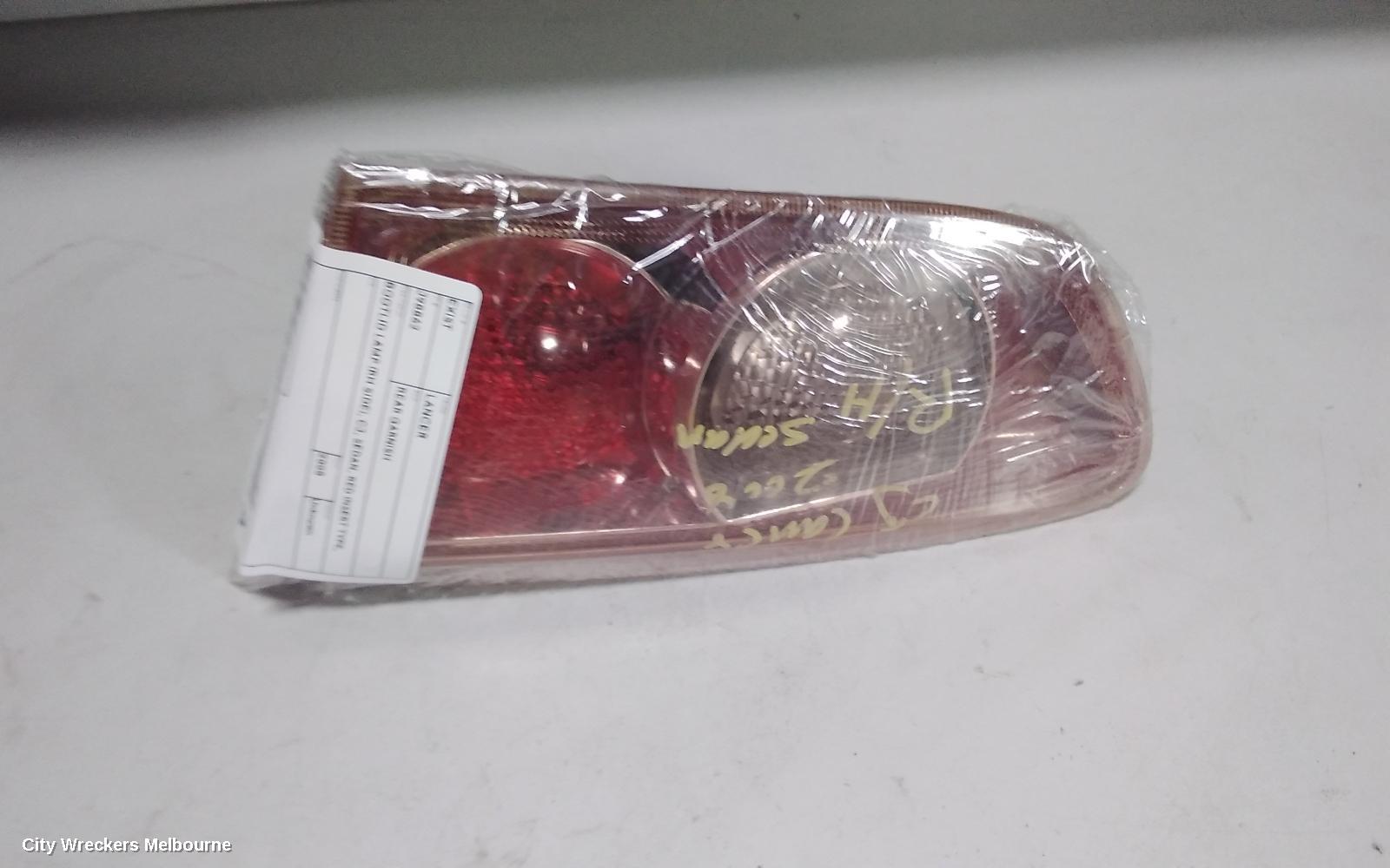 MITSUBISHI LANCER REAR GARNISH, BOOTLID LAMP (RH SIDE), CJ, SEDAN, RED INSERT TYPE, 07/2007 - 07/2009