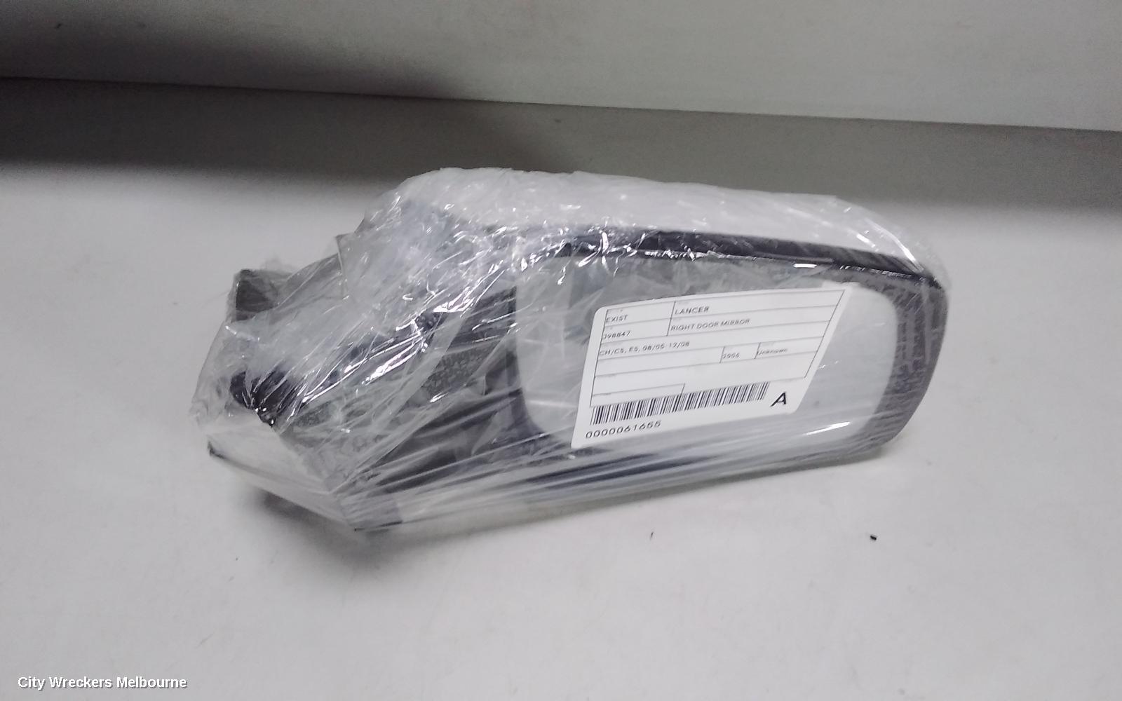 MITSUBISHI LANCER RIGHT DOOR MIRROR, CH/CS, ES, 08/2005 - 12/2008