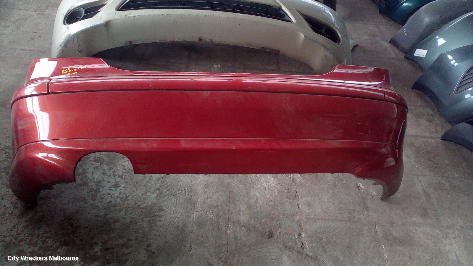 MERCEDES C CLASS REAR BUMPER, W203, SEDAN, CLASSIC, PAINTED TOP MOULD, 11/2000 - 06/2007