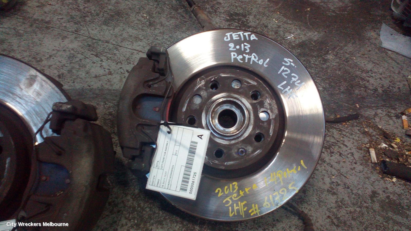 VOLKSWAGEN JETTA LEFT FRONT HUB ASSEMBLY, 1B, 4 BOLT TYPE, 02/2011 - 12/2017