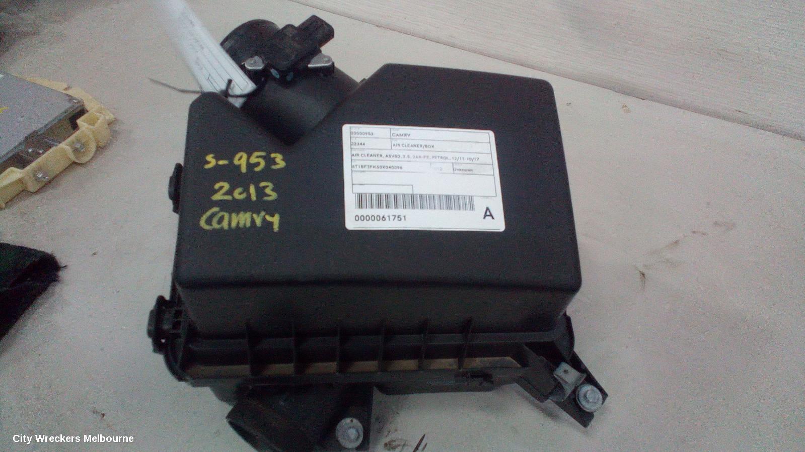 TOYOTA CAMRY AIR FLOW METER, 2.5, 2AR-FE, ASV50, 12/2011 - 10/2017