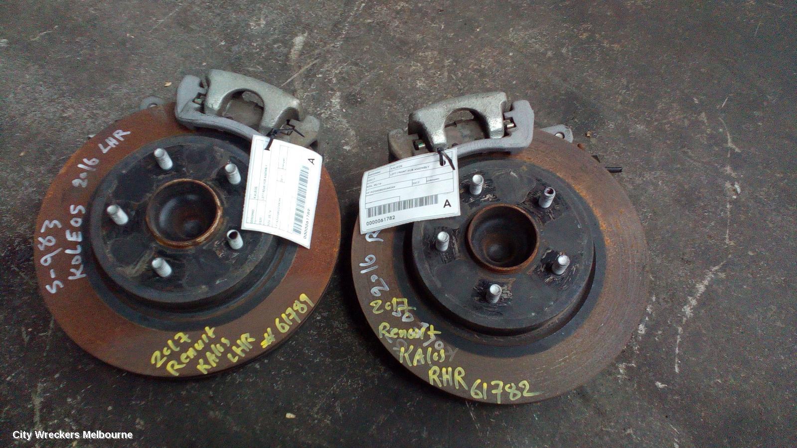 RENAULT KALEOS RIGHT REAR HUB ASSEMBLY, XZG, 05/2016 ONWARDS