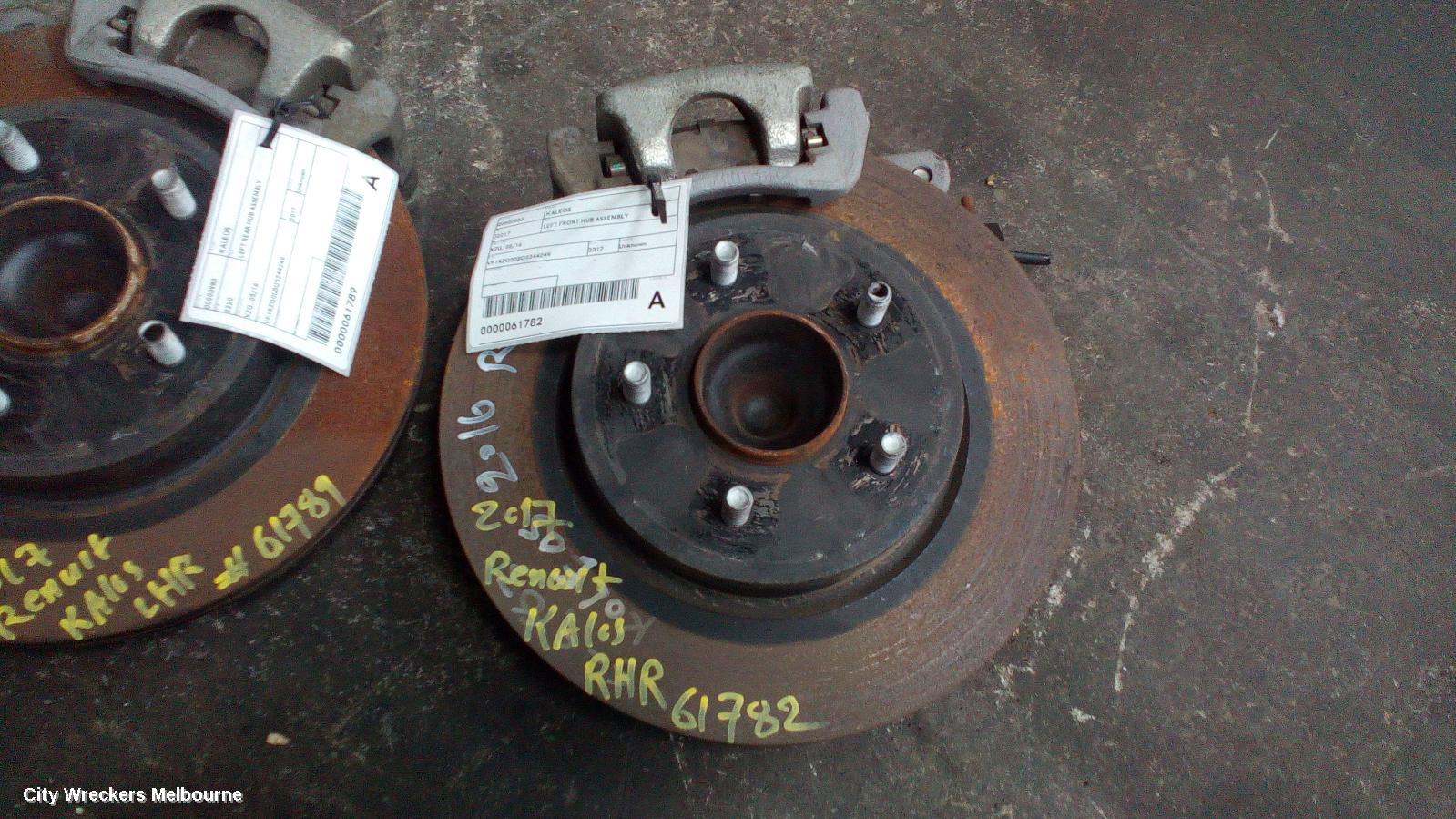RENAULT KALEOS RIGHT REAR HUB ASSEMBLY, XZG, 05/2016 ONWARDS