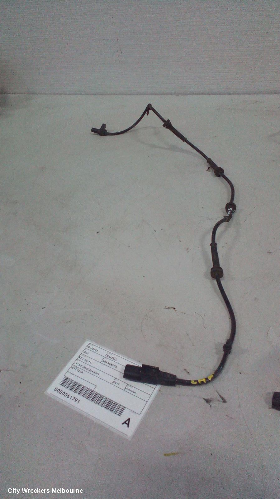 RENAULT KALEOS ABS SENSOR, XZG, LH REAR, AWD, 05/2016 ONWARDS